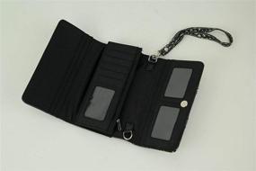 img 1 attached to 👜 Western Rhinestone Concealed Handbag Wallet - Stylish Women's Shoulder Bag and Wallet Combination
