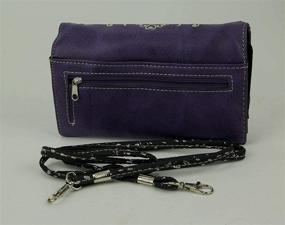 img 2 attached to 👜 Western Rhinestone Concealed Handbag Wallet - Stylish Women's Shoulder Bag and Wallet Combination