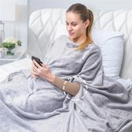 elegear wearable hug throw blanket - одеяло для телевизора с ленивым телефоном держите руки свободными, флисовое одеяло для дивана / дивана / кровати, мягкие уютные пушистые одеяла уникальные рождественские подарки на день рождения для взрослых / детей - 80 "x60 логотип