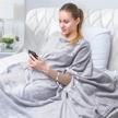 elegear wearable hug throw blanket - lazy phone tv blanket keep your hands free, couch/sofa/bed fleece blanket, soft cozy fuzzy wrap blankets unique christmas birthday gifts for adult/kids - 80"x60 logo