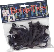 📦 all-new bongoties obsidian: 10 pack style-d - tame cables and unruly items in sleek black logo