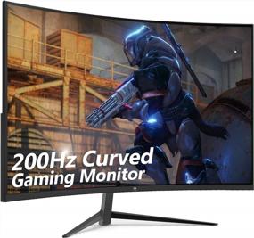 img 4 attached to Z Z-EDGE Z Edge 27 Inch Curved Gaming Monitor: 200Hz, 1920X1080 Resolution, Adaptive Sync, Blue Light Filter, and High Dynamic Range
