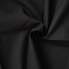 img 3 attached to 20x56In черная льняная ткань для рукоделия для швейных изделий, украшения цветочных горшков и скатерти