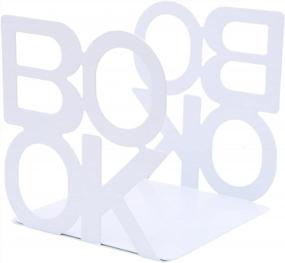 img 3 attached to Стильные подставки для книг из белого металла - модные нескользящие подставки для книг от Unigift