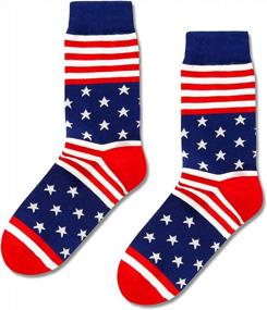 img 1 attached to Men'S Fun Novelty Socks For Taco, Poker, Golf, Flag, Baseball, And Alien Lovers - Perfect Gifts For Golfers, Taco Enthusiasts, And Game Fandoms