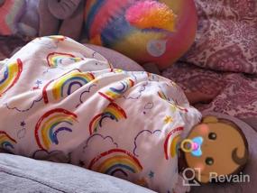 img 6 attached to Ultra Soft Baby Plush Minky Blanket With Dotted Backing For Boys And Girls - Double Layer Fleece Fabric For Newborns, Toddlers, And Kids - 33 X 42 Inch Rainbow Throw And Receiving Blanket