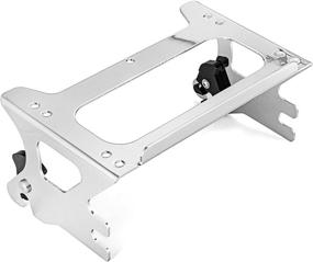 img 1 attached to 🏍️ ASD Chrome Two-Up Razor Chopper King Size Tour Pak Pack Trunk Rack with Detachable Mounting and Docking Hardware Kit - Compatible with 1997-2008 Harley Davidson Touring Model