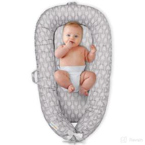img 4 attached to 👶 Ultimate Comfort for Your Baby: CosyNation Lightweight Baby Lounger, Adjustable and Portable Floor Seat for Traveling and Tummy Time