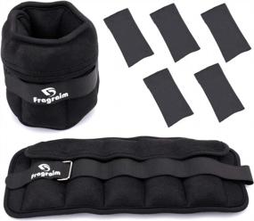 img 4 attached to Adjustable Ankle Weights From 1-20 LBS - Perfect For Jogging, Gymnastics & Physical Therapy!
