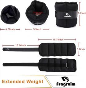 img 1 attached to Adjustable Ankle Weights From 1-20 LBS - Perfect For Jogging, Gymnastics & Physical Therapy!