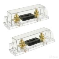 🔒 bojack 2 pcs 500 amp anl fuse holder and fuses for audio and video system - high-quality shell for optimum protection logo