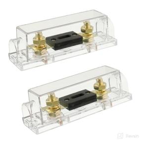 img 4 attached to 🔒 BOJACK 2 Pcs 500 Amp ANL Fuse Holder and Fuses for Audio and Video System - High-Quality Shell for Optimum Protection