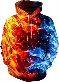 img 4 attached to Stay Stylish And Comfortable With Yasswete'S 3D Printed Unisex Hoodies