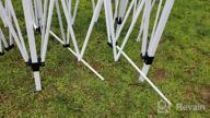 img 1 attached to Portable Pop Up Canopy Tent - 10X20 Ft, Perfect For Parties, Weddings, And Outdoor Events, Adjustable Folding Gazebo Pavilion With Carrying Case - White review by Nick Walsh