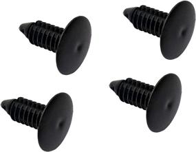 img 2 attached to 🔌 SecosAutoparts 4-Piece Bumper Plug Set for Covering Front License Plate Holes, 6-7mm Hole Size