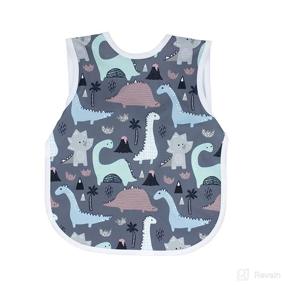 img 4 attached to 🦖 BapronBaby Dinosaur Drawings Bapron - Soft Waterproof Stain Resistant Bib - Machine Washable - 6 Months - 5 Years - (Size Baby/Toddler 6 Months-3T)