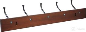 img 2 attached to AmazonBasics Wall Mounted Farmhouse Standard Walnut