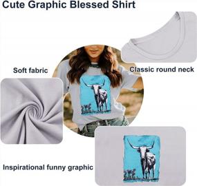 img 1 attached to Bison Printed Women'S Western Tee - Stylish Cowgirl Outfit For Vintage Lovers