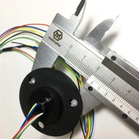 img 2 attached to Taidacent 5Mm Inner Diameter 22Mm Outer Diameter 6 Wire 2A Hollow Slip Ring Signal Power Rotating Connector Collector Ring For Electric Motor Continuity - 2/4/6/12 Roads.