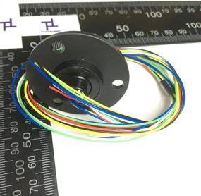 img 3 attached to Taidacent 5Mm Inner Diameter 22Mm Outer Diameter 6 Wire 2A Hollow Slip Ring Signal Power Rotating Connector Collector Ring For Electric Motor Continuity - 2/4/6/12 Roads.