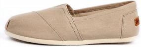 img 3 attached to 🩰 Canvas Slip-on Ballet Flats: Women's Classic Casual Sneakers & Loafers