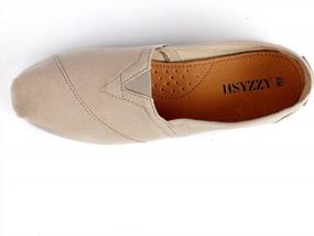 img 2 attached to 🩰 Canvas Slip-on Ballet Flats: Women's Classic Casual Sneakers & Loafers