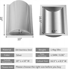 img 2 attached to Marada Drop-In Brushed Stainless Steel Cash Tray For Gas Stations, Banks, And Convenience Stores