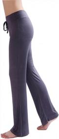 img 1 attached to HOEREV Women'S Flare Yoga Pants With Stylish Flared Legs And Comfortable Trousers Fit