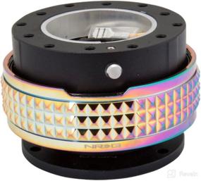 img 1 attached to NRG Innovations SRK-210BK/MC Quick Release Kit (Black Body / Neochrome Pyramid Ring)