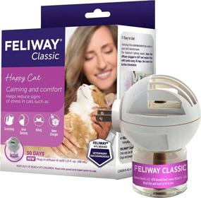 img 4 attached to 🐱 FELIWAY Classic Cat Calming Pheromone Diffuser Starter Kit - 30 Day Relief (48mL)