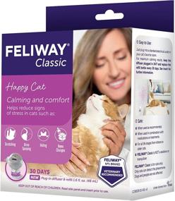 img 2 attached to 🐱 FELIWAY Classic Cat Calming Pheromone Diffuser Starter Kit - 30 Day Relief (48mL)