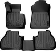 🚗 custom fit floor mats 2 row liner set black for bmw x3 2011-2017 / x4 2015-2018 - smartliner logo