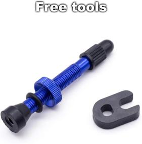 img 3 attached to 2 Pack Alloy Presta Air Valve Stem With Core Remover Tool - KEYWELL Tubeless Valve Stems In Multiple Colors & Sizes