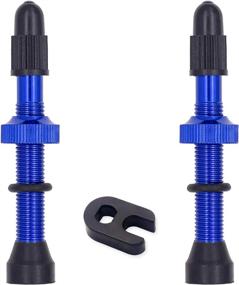 img 4 attached to 2 Pack Alloy Presta Air Valve Stem With Core Remover Tool - KEYWELL Tubeless Valve Stems In Multiple Colors & Sizes