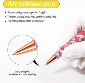 img 3 attached to Craft Vinyl Weeding Tool with Air Release Pen - the Ultimate Precision Tool