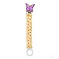 🦋 c.r. gibson butterfly pacifier clip with secure fastening to baby's garment - 8.5" ribbon length, 1" width logo