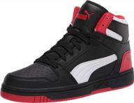 👟 puma rebound layup sneaker: stylish white high men's shoes - fashion sneakers logo