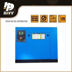 img 2 attached to HPDAVV Rotary Screw Air Compressor 20HP / 15KW - 81-71CFM @ 125-150PSI - 460V/ 3-Phase/ 60Hz - NPT3/4" Skid Commercial Air Compressed System With Spin-On Air Oil Separator