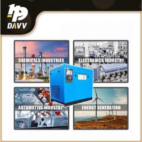 img 1 attached to HPDAVV Rotary Screw Air Compressor 20HP / 15KW - 81-71CFM @ 125-150PSI - 460V/ 3-Phase/ 60Hz - NPT3/4" Skid Commercial Air Compressed System With Spin-On Air Oil Separator