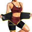 3-in-1 sauna waist trainer, butt lifter, and thigh trimmer for women - sweat body shaper and exercise wrap for workout and sports logo
