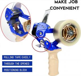 img 1 attached to Effortlessly Seal With Elepa Packing Tape Gun - Safe, Heavy Duty, And With Retractable Blade