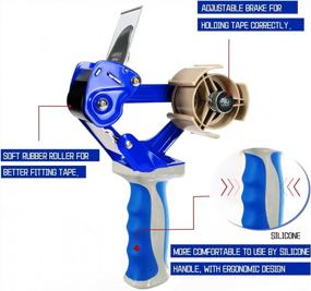 img 2 attached to Effortlessly Seal With Elepa Packing Tape Gun - Safe, Heavy Duty, And With Retractable Blade