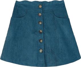 img 2 attached to Amy Byer Button Sunset Medium Girls' Clothing ~ Skirts & Skorts