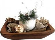 tzalam wood mayan walnut dough bowl: hand-carved medium-sized kitchen essential logo