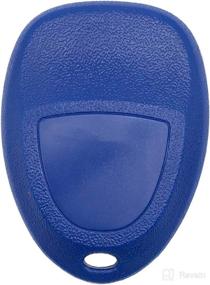 img 1 attached to 🔑 Blue Keyless Entry Remote Key Fob Case Cover for 2007-2016 Chevy GMC Pontiac Saturn Suzuki Cadillac Buick (4 Buttons)