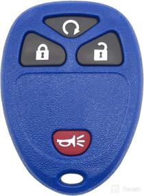 img 4 attached to 🔑 Blue Keyless Entry Remote Key Fob Case Cover for 2007-2016 Chevy GMC Pontiac Saturn Suzuki Cadillac Buick (4 Buttons)