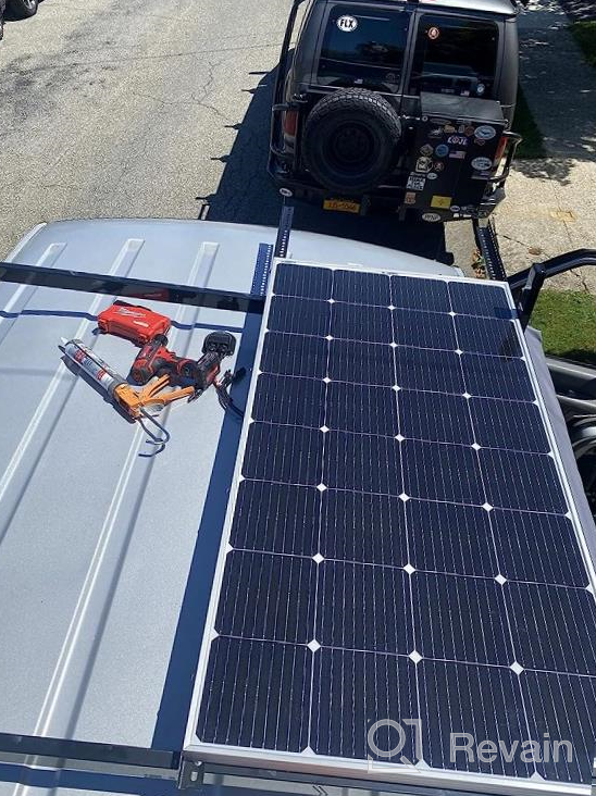 img 1 attached to BougeRV 9BB 100 Watts Mono Solar Panel,21.9% High Efficiency Half-Cut Cells Monocrystalline Technology Work With 12 Volts Charger For RV Camping Home Boat Marine Off-Grid review by Chris Meckler