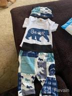 img 1 attached to Adorable HKALL Baby Bear Letter Print Romper Set for Newborns - Perfect for Fall/Winter Outfits! review by William Burnett
