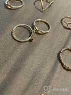 img 1 attached to Bohemian Knuckle Ring Midi Ring Set - 65 Pieces, Vintage Stackable Rings In Hollow Silver And Gold, Fashionable Finger Knuckle Midi Rings For Women By LOYALLOOK review by Keith Bradley