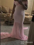 img 1 attached to Gorgeous Off Shoulder Mermaid Gown For Maternity Photo Shoot | ZIUMUDY review by Joey Pritchard